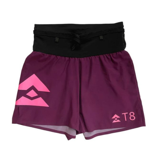 T8 Men's Sherpa Shorts - Burgundy